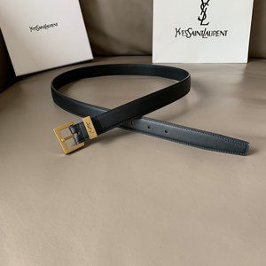 ♥ Y S L ♥ Black Belt Used for Personal Use Comes from My Husband.